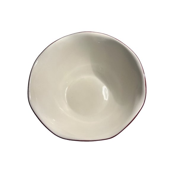 Pioneer Woman Serving Bowl Orange Floral Scalloped Edge 8" x 4" Boho Farmhouse - Picture 2 of 4